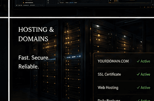 Hosting & Domains — illustrative preview