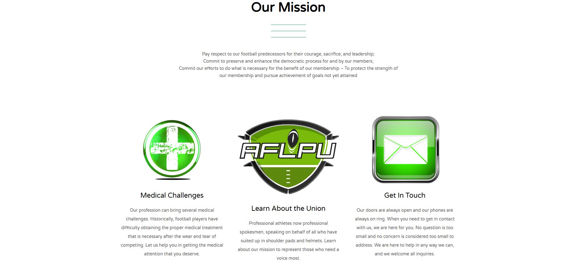 Arena Football Players Union website